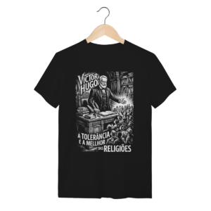 Camiseta Estampa Victor Hugo Adversidade Essência Sujeito | Silk & Luck