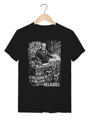 Camiseta Estampa Victor Hugo Adversidade Essência Sujeito | Silk & Luck