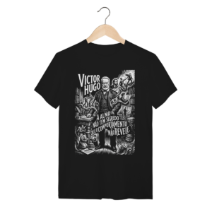 Camiseta Intelectual Victor Hugo Adversidade Revela o Ser | Silk & Luck