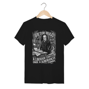 Camiseta Intelectual Victor Hugo Horizonte Ético Luz Ser | Silk & Luck