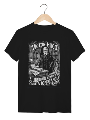 Camiseta Intelectual Victor Hugo Horizonte Ético Luz Ser | Silk & Luck