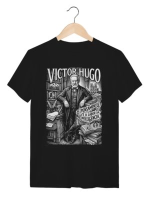 Camiseta Victor Hugo Citação Filosofia Lei Liberdade | Silk & Luck