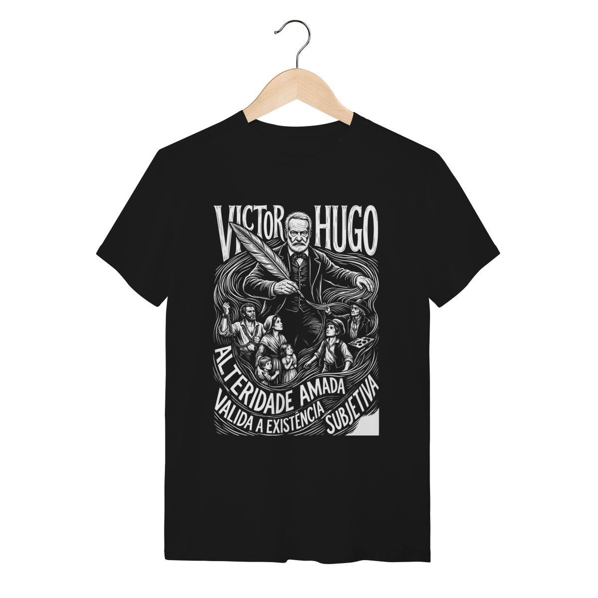 Camiseta Victor Hugo Ideia Madura História Design | Silk & Luck 1 Camiseta Victor Hugo Ideia Madura História Design | Silk & Luck