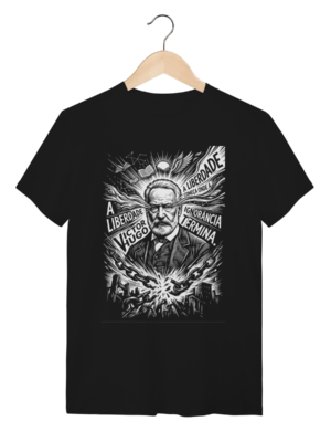 Camiseta Victor Hugo Frase A Liberdade Começa | Silk & Luck