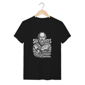 Camiseta Sócrates Linocut Cidadão Do Mundo | Silk & Luck