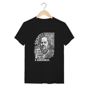 Camiseta Filosofia Estrutura Ética Linocut Art | Silk & Luck