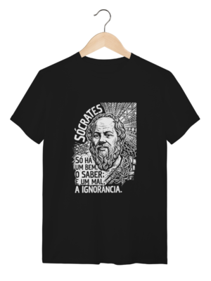 Camiseta Filosofia Estrutura Ética Linocut Art | Silk & Luck