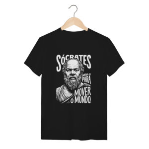 Camiseta Sócrates Linocut Mova-se Mover Mundo | Silk & Luck