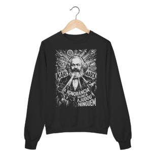Moletom Filosofia Política Karl Marx Economia Arte | Silk & Luck