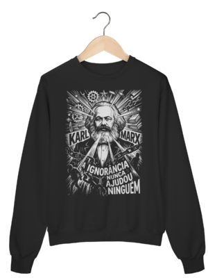Moletom Filosofia Política Karl Marx Economia Arte | Silk & Luck