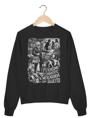 Moletom Marxismo Arte Práxis Realidade Objetiva | Silk & Luck