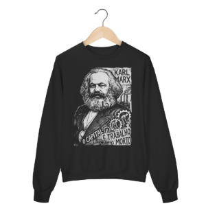 Moletom Karl Marx Crítica Capitalista O Limite | Silk & Luck