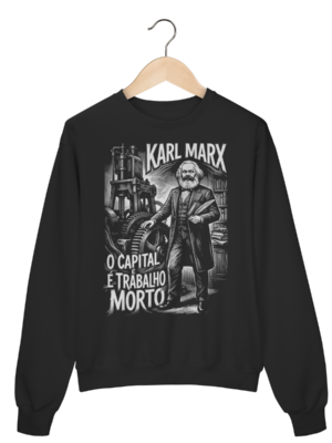 Moletom Karl Marx Teoria da Produção e Objeto | Silk & Luck