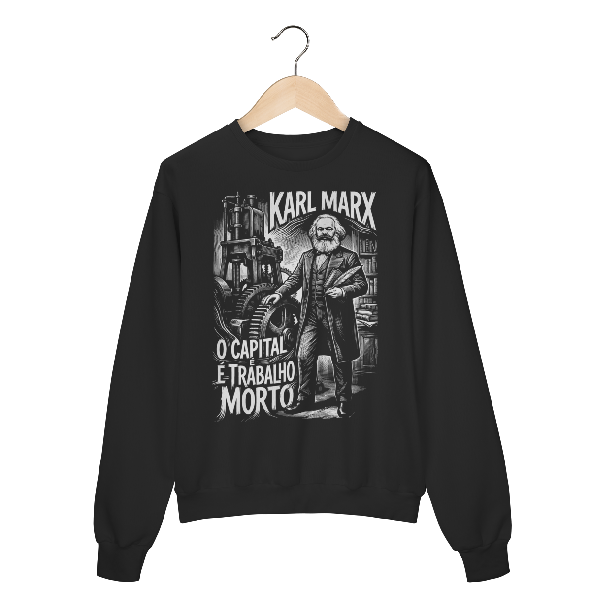 Moletom Karl Marx Teoria da Produção e Objeto | Silk & Luck 1 Moletom Karl Marx Teoria da Produção e Objeto | Silk & Luck