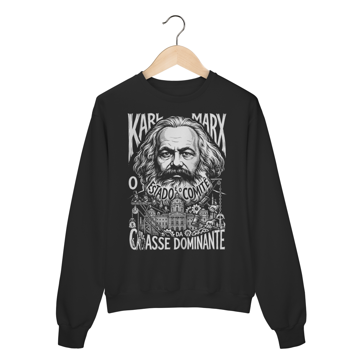 Moletom Karl Marx Estampa Trabalho Morto Capital | Silk & Luck 1 Moletom Karl Marx Estampa Trabalho Morto Capital | Silk & Luck