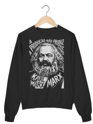 Moletom Karl Marx O Lucro e o Trabalho Extraído | Silk & Luck