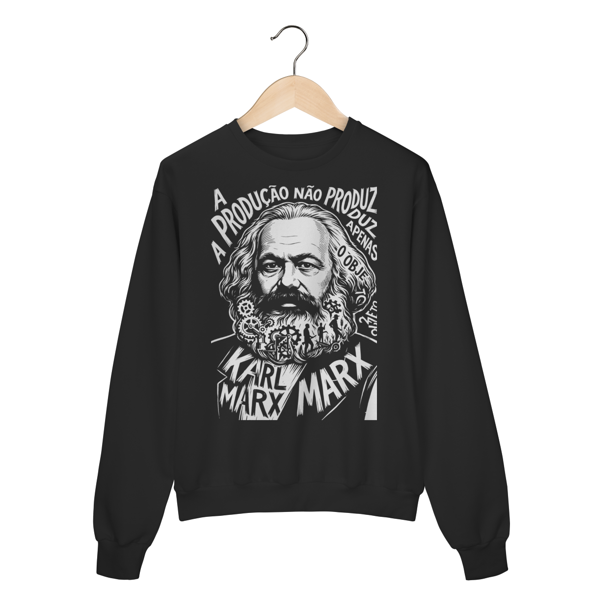 Moletom Karl Marx O Lucro e o Trabalho Extraído | Silk & Luck 1 Moletom Karl Marx O Lucro e o Trabalho Extraído | Silk & Luck