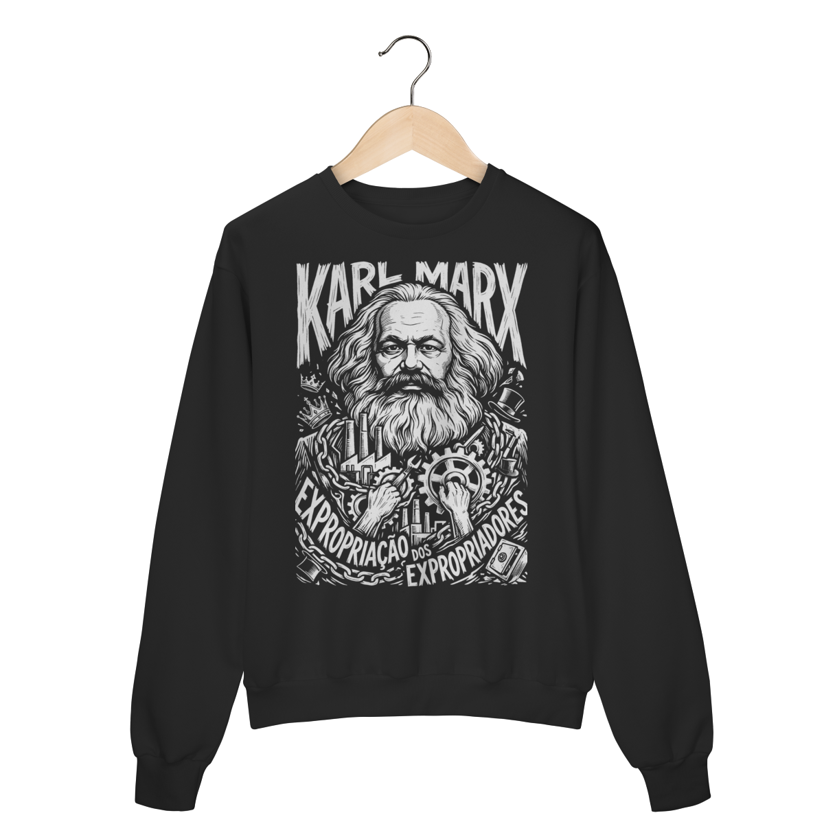 Moletom Karl Marx Limite do Capital Pensamento | Silk & Luck 1 Moletom Karl Marx Limite do Capital Pensamento | Silk & Luck