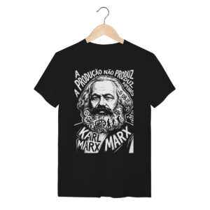 Camiseta Karl Marx Lucro Trabalho Acumulação Social | Silk & Luck
