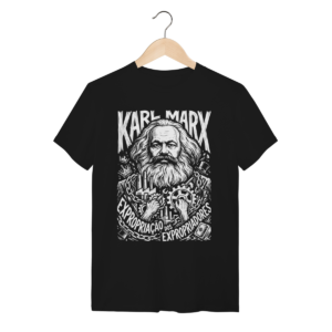 Camiseta Karl Marx Estado Classe Dominante Filosofia | Silk & Luck