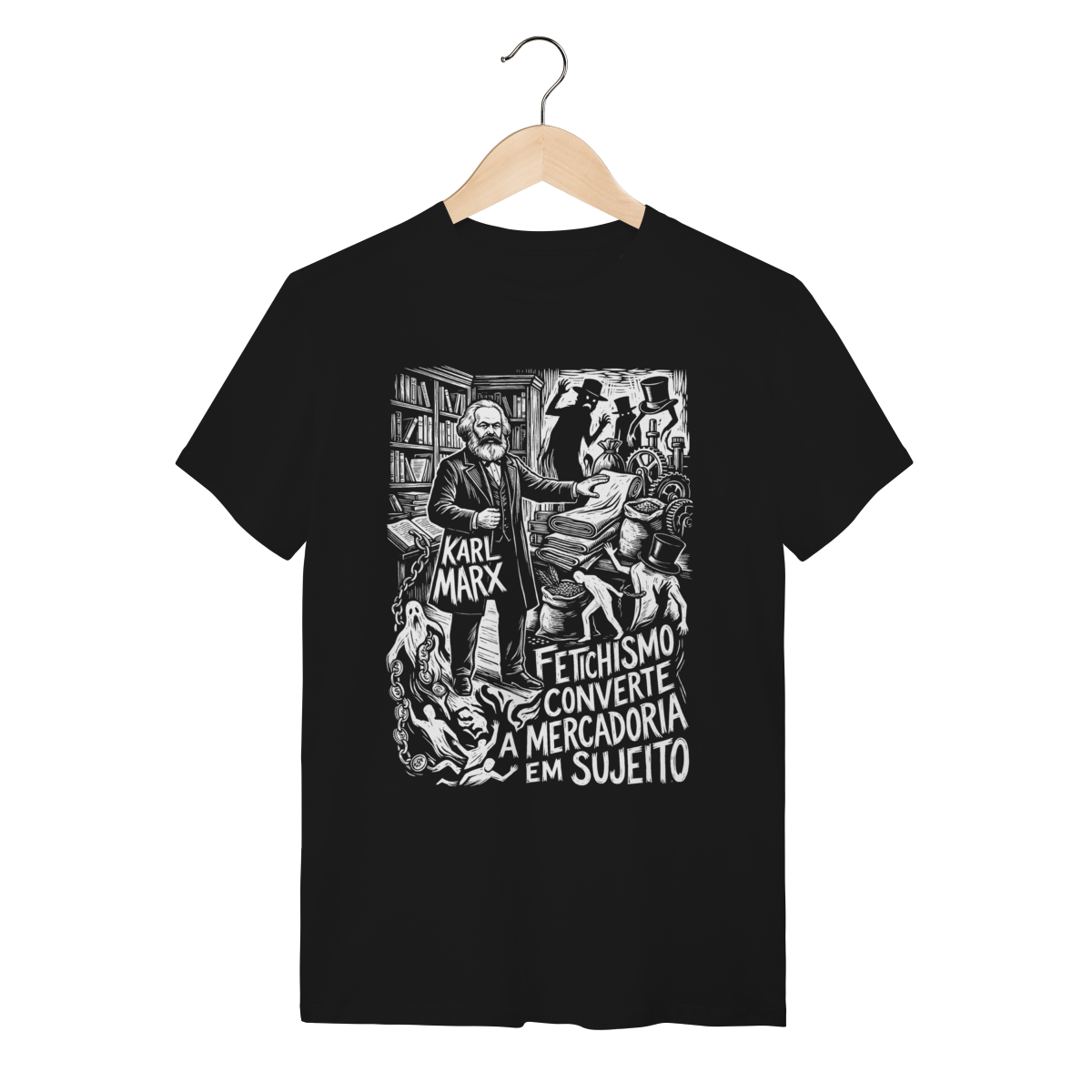 Camiseta Karl Marx Práxis Realidade Dialética Material | Silk & Luck 1 Camiseta Karl Marx Práxis Realidade Dialética Material | Silk & Luck