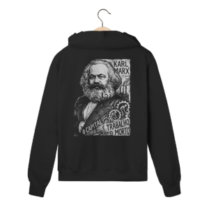 Moletom com Ziper Karl Marx O Capital Trabalho Filosofia | Silk & Luck