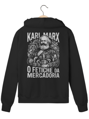Moletom com Ziper Karl Marx O Fetiche Da Mercadoria Arte | Silk & Luck