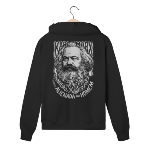 Moletom com Ziper Karl Marx O Dinheiro Essencia Alienada | Silk & Luck