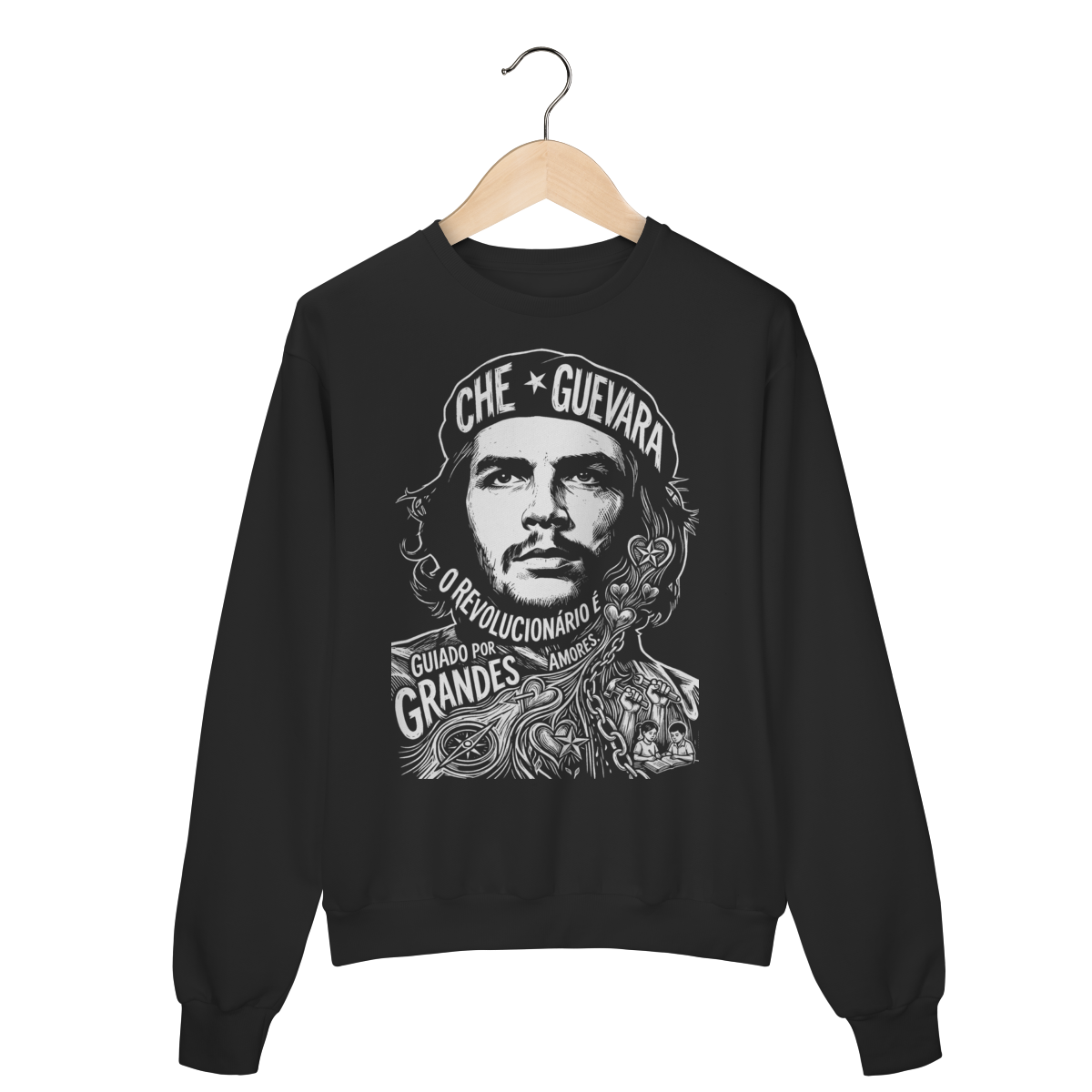 Moletom Conhecimento Revolucionário Che Guevara | Silk & Luck 1 Moletom Conhecimento Revolucionário Che Guevara | Silk & Luck