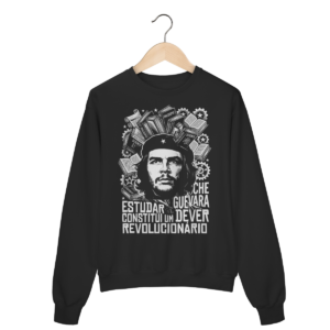 Moletom Sabedoria Política Che Guevara Estudar | Silk & Luck