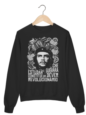 Moletom Sabedoria Política Che Guevara Estudar | Silk & Luck
