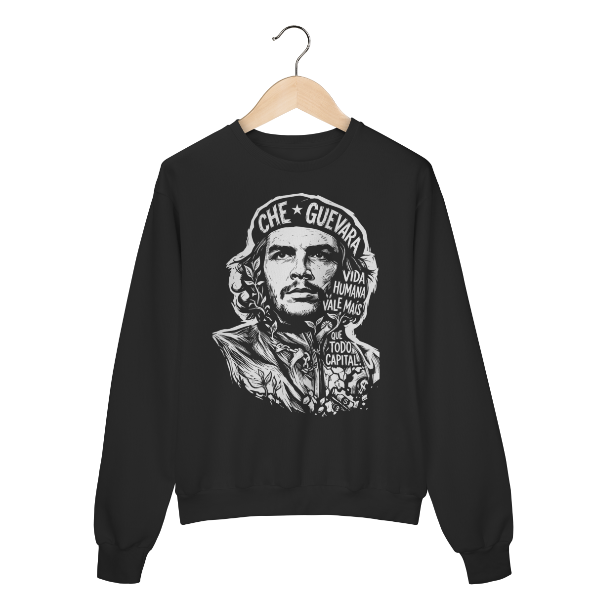 Moletom Emblema Revolucionário Che Guevara Arte | Silk & Luck 1 Moletom Emblema Revolucionário Che Guevara Arte | Silk & Luck