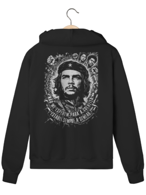 Moletom com Zíper Estampa Che Guevara Pensamento Crítico | Silk & Luck