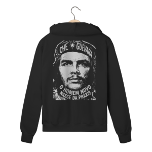 Moletom com Zíper Estampa Intelectual Che Guevara Política | Silk & Luck