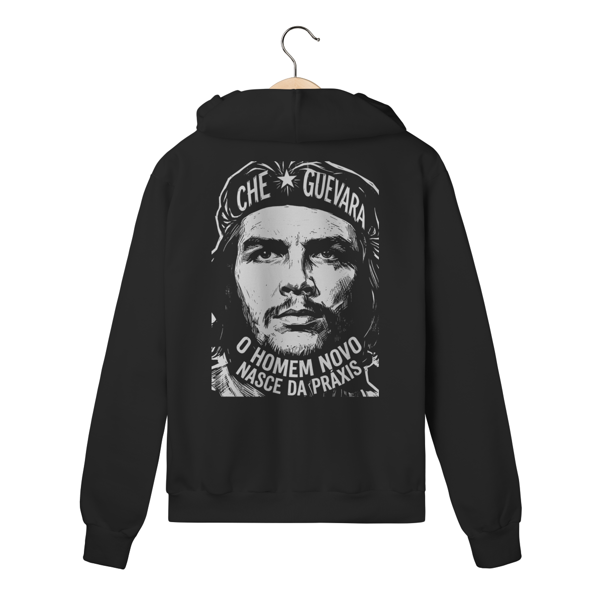 Moletom com Zíper Estampa Intelectual Che Guevara Política | Silk & Luck 1 Moletom com Zíper Estampa Intelectual Che Guevara Política | Silk & Luck
