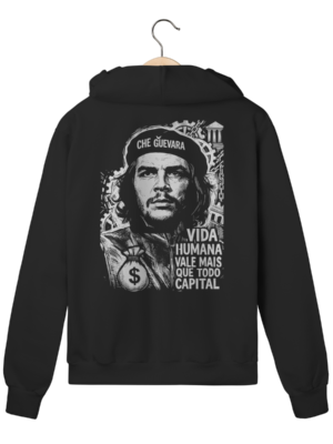 Moletom com Zíper Che Guevara Filosofia Luta e Espírito | Silk & Luck