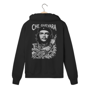 Moletom com Zíper Che Guevara Estampa Semear Mudança | Silk & Luck