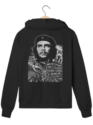 Moletom com Zíper Che Guevara Mão que Semeia Luta | Silk & Luck