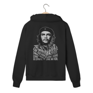 Moletom com Zíper Che Guevara Arte de Mudança Social | Silk & Luck
