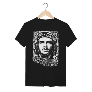 Camiseta Estética Linocut Che Guevara Companheiro Injustiça | Silk & Luck