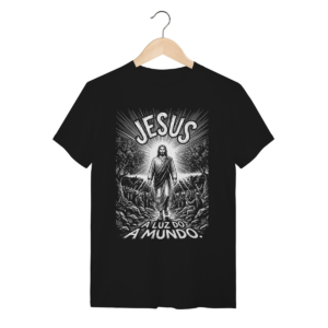 Camiseta Jesus Luz do Mundo – Design Histórico – Silk & Luck | Silk & Luck