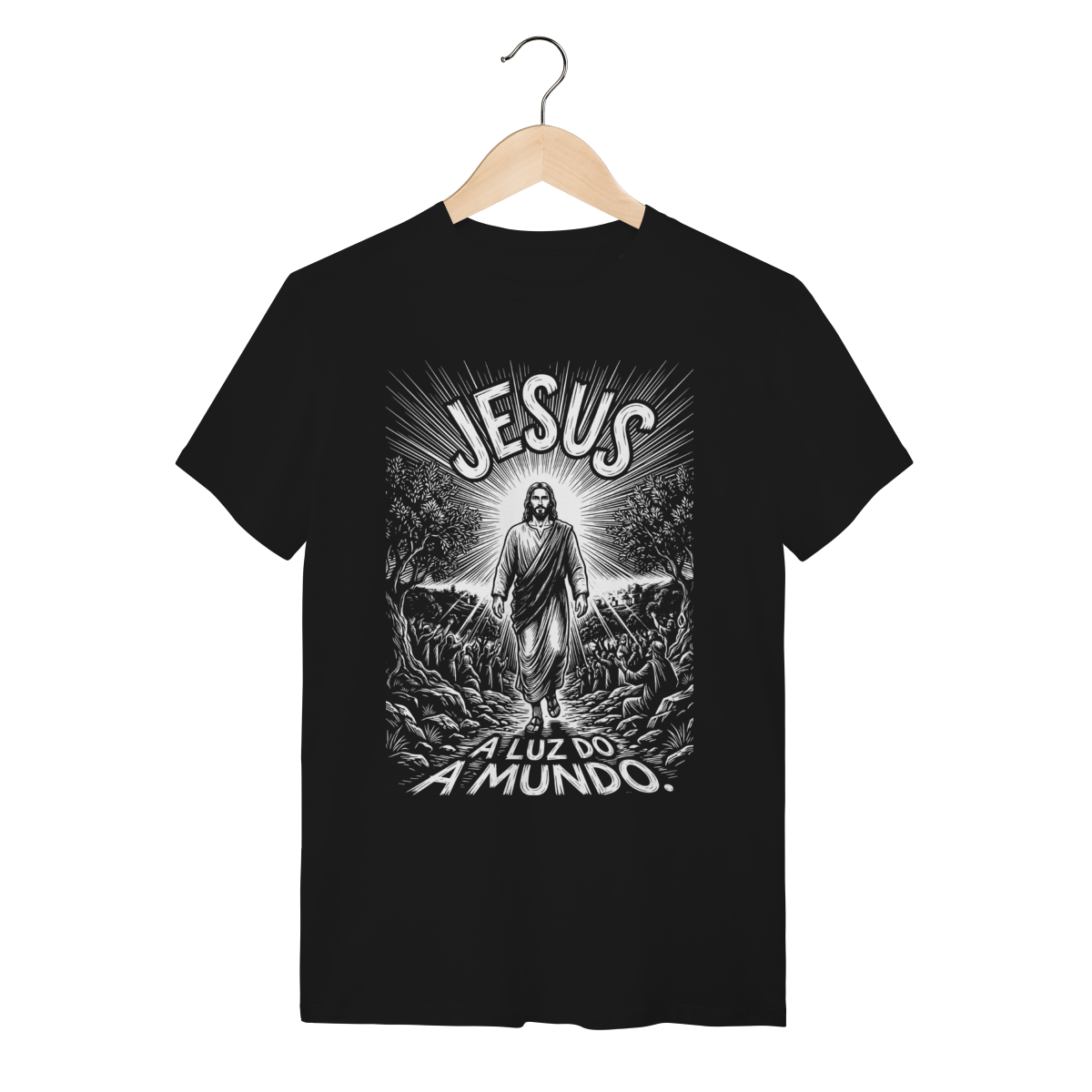 Camiseta Jesus Luz do Mundo – Design Histórico – Silk & Luck | Silk & Luck 1 Camiseta Jesus Luz do Mundo – Design Histórico – Silk & Luck | Silk & Luck