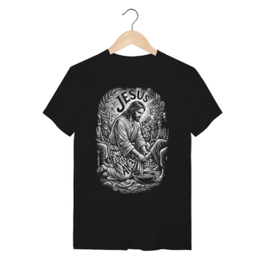 Camiseta Jesus Cristo Amai-vos Uns Aos Outros – Design Histórico – Silk & Luck | Silk & Luck