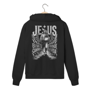 Moletom com Zíper Jesus Amarás o Próximo – Visão Filosófica – Silk & Luck | Silk & Luck