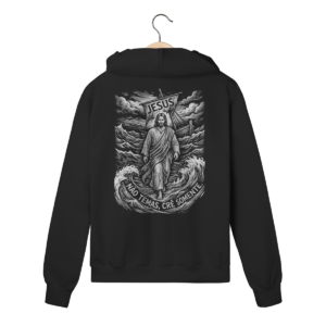 Moletom com Zíper Jesus Não Temas Crê Somente – Visão Filosófica – Silk & Luck | Silk & Luck
