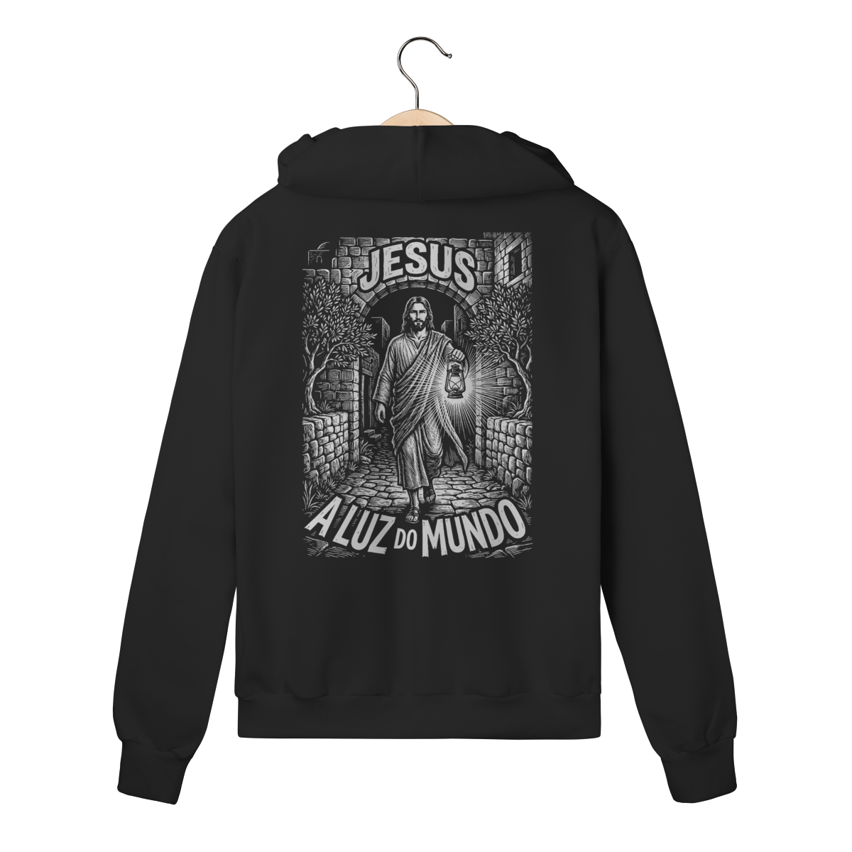 Moletom com Zíper Jesus A Luz do Mundo – Filosofia Teocêntrica – Silk & Luck | Silk & Luck 1 Moletom com Zíper Jesus A Luz do Mundo – Filosofia Teocêntrica – Silk & Luck | Silk & Luck