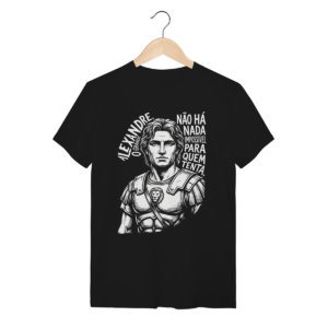 Camiseta Retrato Alexandre O Grande Lição De Vida | Silk & Luck