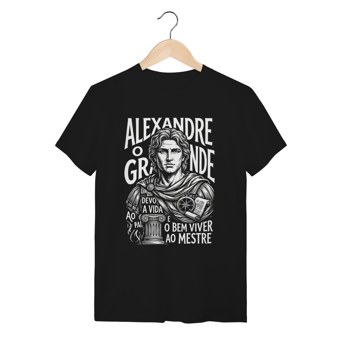 Camiseta Alexandre O Grande Equilíbrio E Bem Viver | Silk & Luck 1 Camiseta Alexandre O Grande Equilíbrio E Bem Viver | Silk & Luck