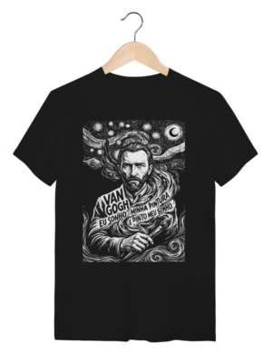 Camiseta Van Gogh Genio da Pintura Noite Estrelada Sonho | Silk & Luck
