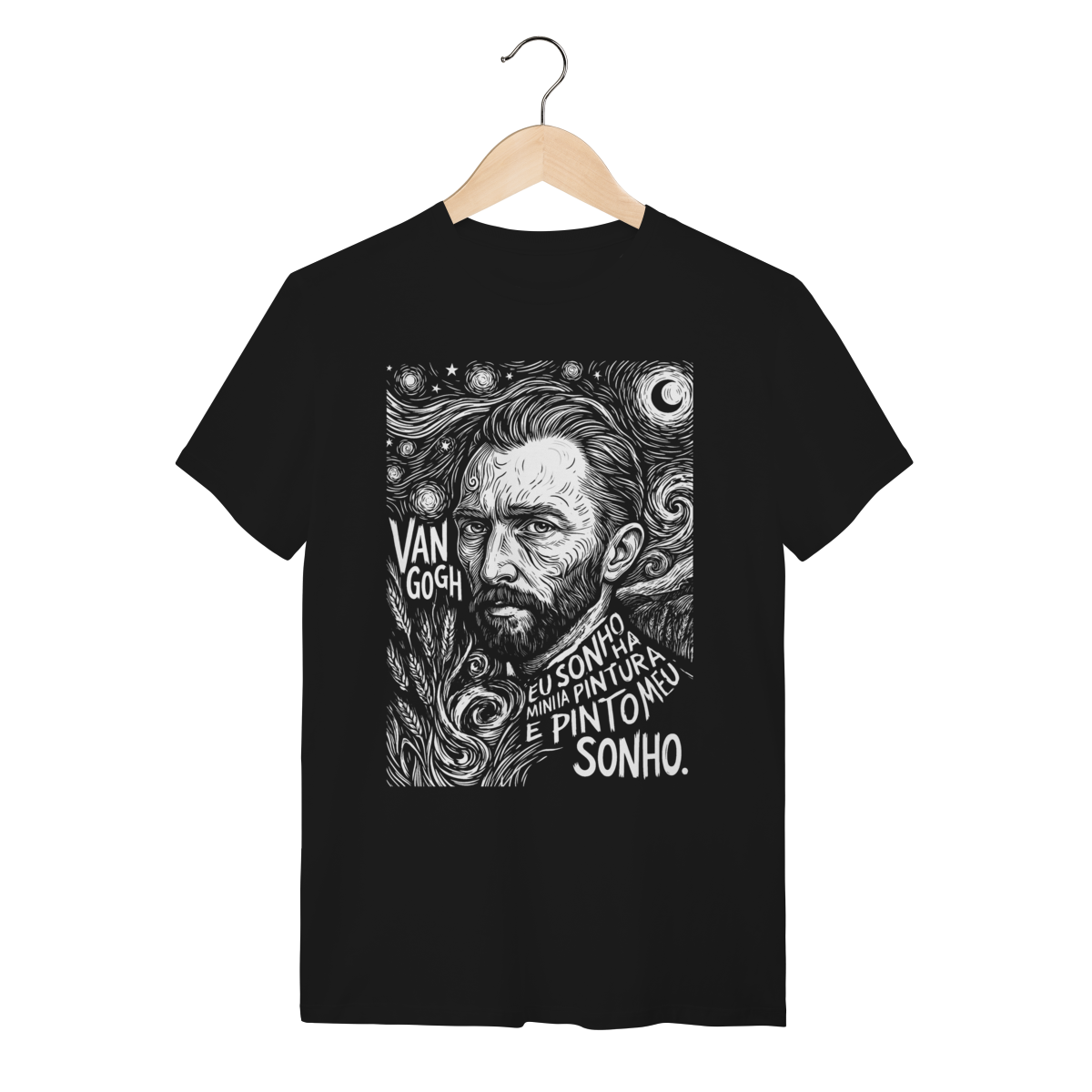 Camiseta Mestre Van Gogh Eu Sonho Minha Pintura Estetica | Silk & Luck 1 Camiseta Mestre Van Gogh Eu Sonho Minha Pintura Estetica | Silk & Luck